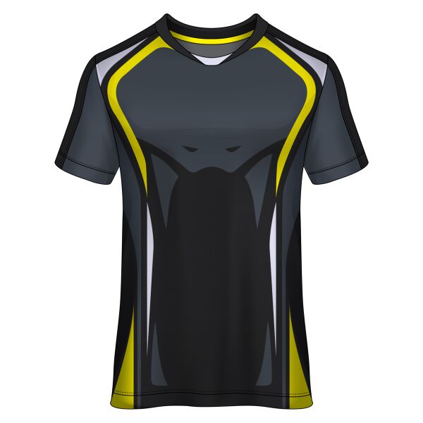 Black and Yellow Vector Design Full Print Shirt Thumbnail