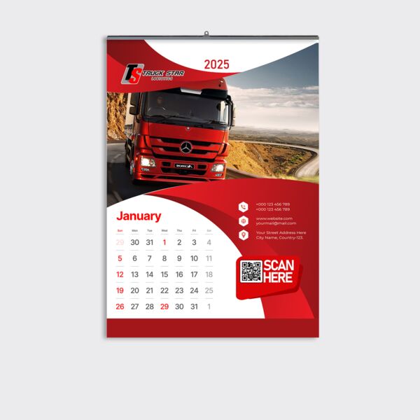 A4 Wall Calendar Thumbnail