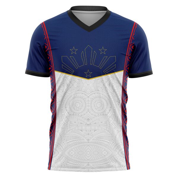 Philippine Design V-Neck Shirt Full Print Sublimation Thumbnail