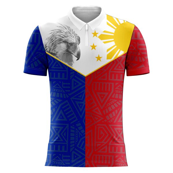 Philippine Design Polo Zipper Full Print Sublimation Thumbnail
