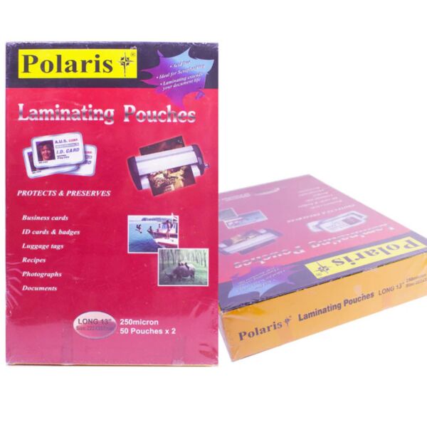 Polaris 125mic Laminating Pouch 110x160(4R) 50's Thumbnail