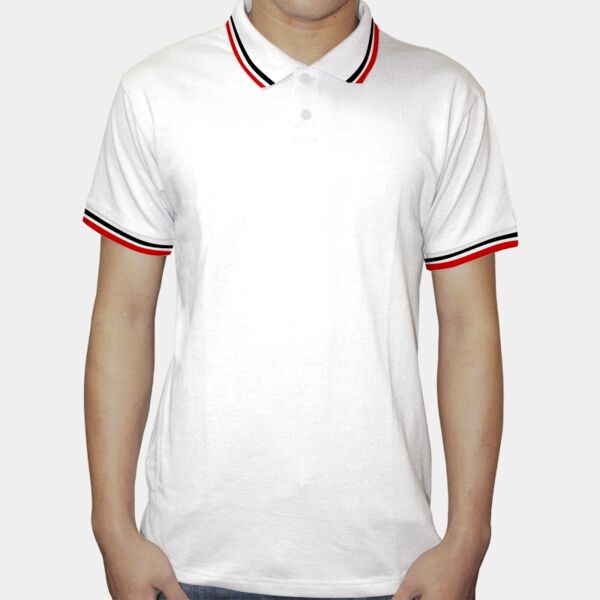 2 Tone Polo Shirt - White Body (Mens) Thumbnail