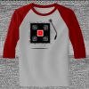 Raglan 3/4 Roundneck Shirt (Gray Body) Thumbnail