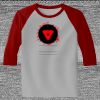 Raglan 3/4 Roundneck Shirt (Gray Body) Thumbnail