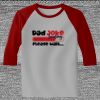 Raglan 3/4 Roundneck Shirt (Gray Body) Thumbnail