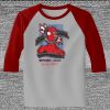Raglan 3/4 Roundneck Shirt (Gray Body) Thumbnail
