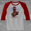 Raglan 3/4 Roundneck Shirt (Gray Body) Thumbnail