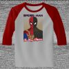 Raglan 3/4 Roundneck Shirt (Gray Body) Thumbnail