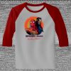 Raglan 3/4 Roundneck Shirt (Gray Body) Thumbnail