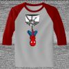 Raglan 3/4 Roundneck Shirt (Gray Body) Thumbnail