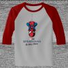 Raglan 3/4 Roundneck Shirt (Gray Body) Thumbnail