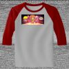 Raglan 3/4 Roundneck Shirt (Gray Body) Thumbnail