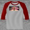 Raglan 3/4 Roundneck Shirt (Gray Body) Thumbnail