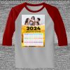 Raglan 3/4 Roundneck Shirt (Gray Body) Thumbnail