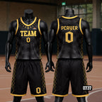 Black & Brown Jersey Set – Premium Custom Basketball Uniform