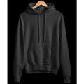 PLAIN PULL-UP HOODIE JACKET Poly-Sweater Knitted Sweatshirts Pull-over Hoody BLACK FATIGUE Unisex
