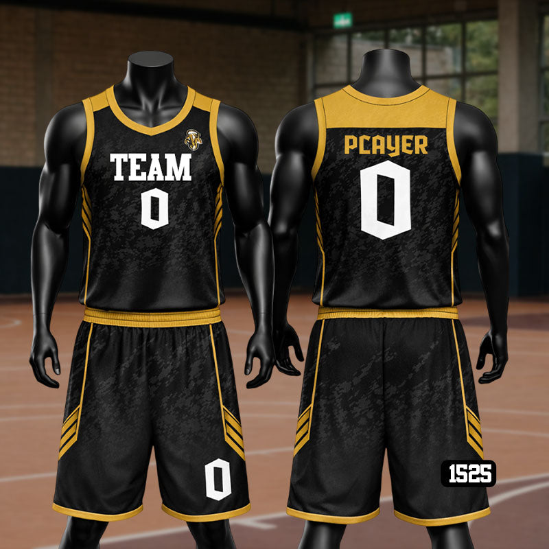 Black & Brown Jersey Set – Premium Custom Basketball Uniform