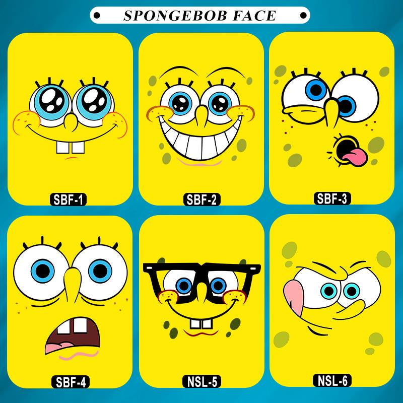 Shirt Planet Spongebob Faces Design Shirt DTF Print Cotton Tees Adorable Adults Or Kids Unisex