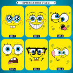 Shirt Planet Spongebob Faces Design Shirt DTF Print Cotton Tees Adorable Adults Or Kids Unisex