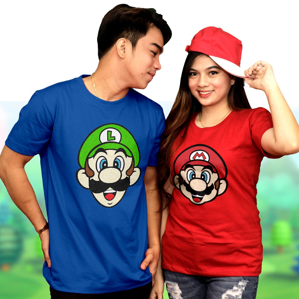 Shirtplanet Super Mario FACES DESIGN Shirt for Adult and Kids MARIO LUIGI YOSHI TOAD DTF PRINT