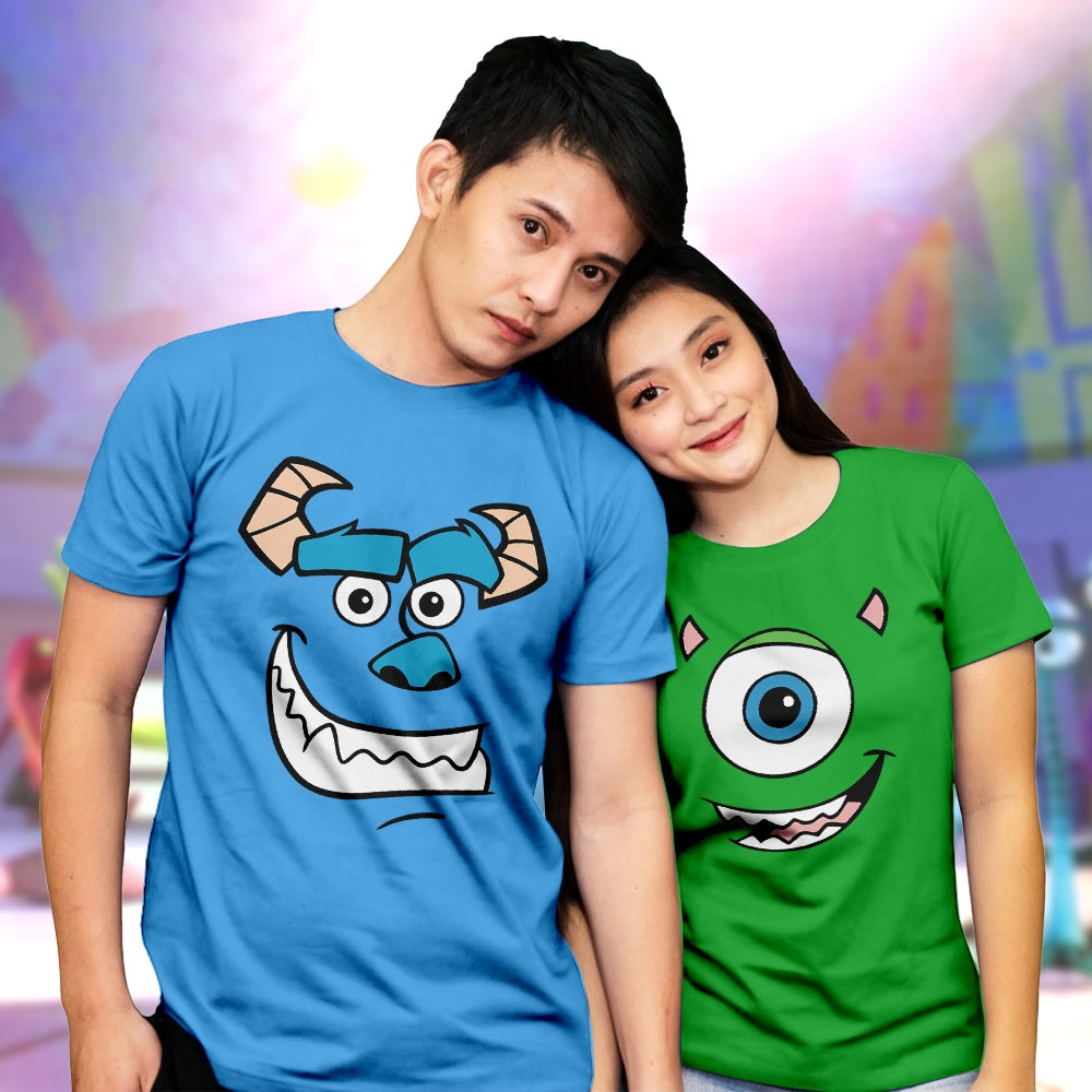 Shirtplanet Monsters University FACES DESIGN Shirt Adult & Kids  DTF PRINT MIKE BOO JAMES RANDY