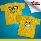 Shirt Planet Spongebob Faces Design Shirt DTF Print Cotton Tees Adorable Adults Or Kids Unisex