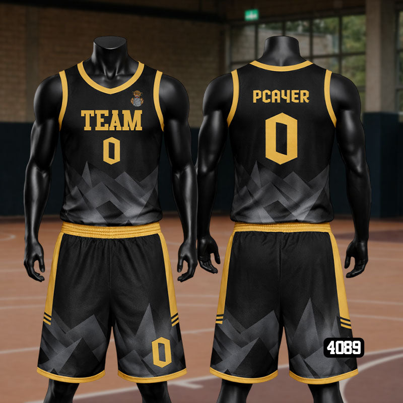 Black & Brown Jersey Set – Premium Custom Basketball Uniform
