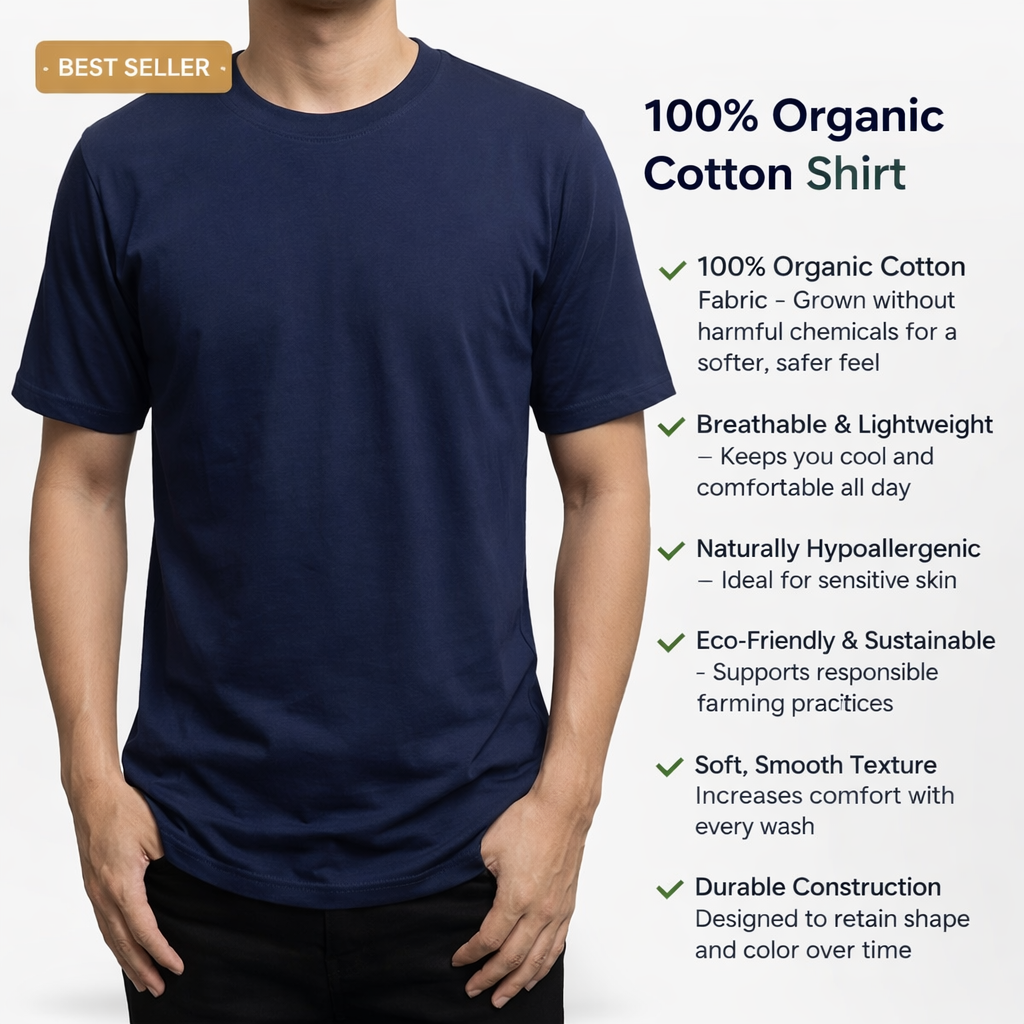 100% Organic Cotton Shirt