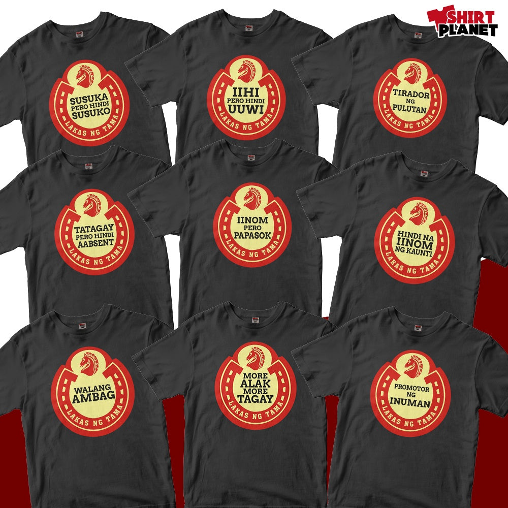 Popular Filipino Red Horse Shirt Parody Design Tees Collection Perfect for  Friend Gifts