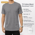 TC Cotton Blend Roundneck T-shirt