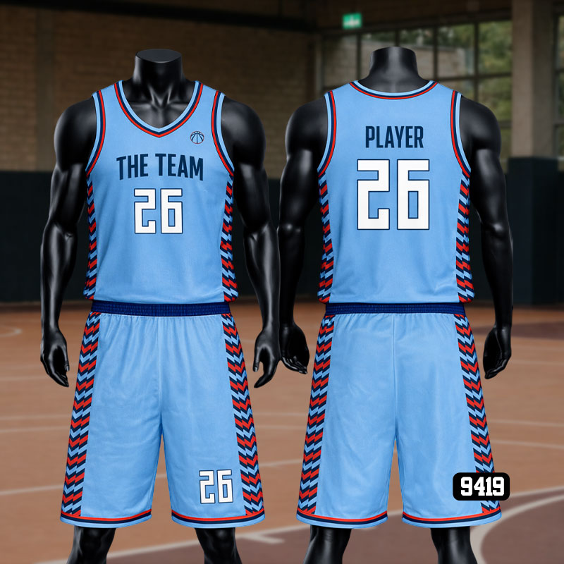 Blue Themed Jersey Set – Fresh, Clean & Game-Ready