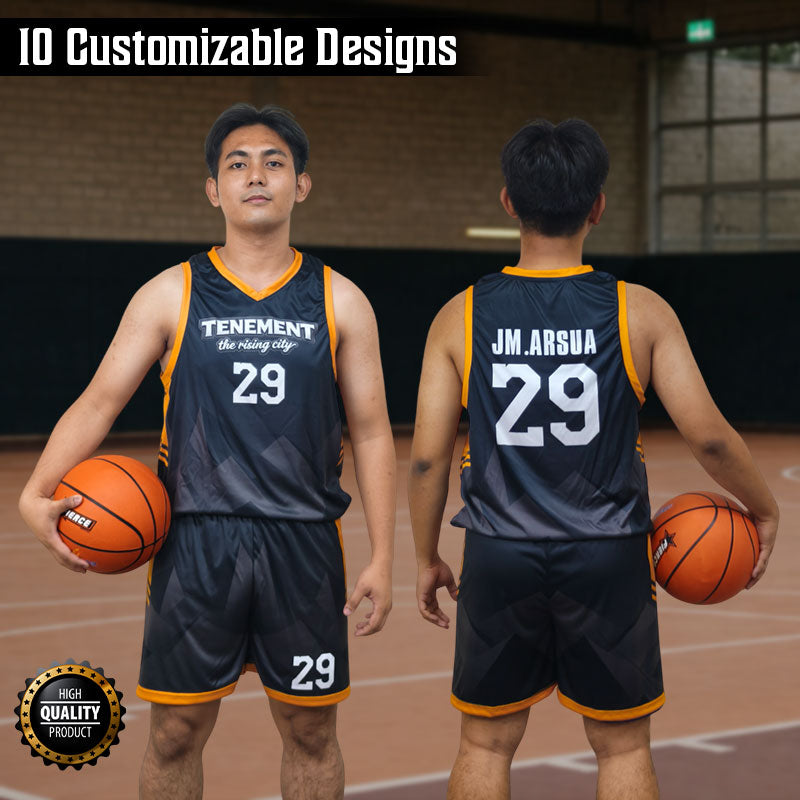Black & Brown Jersey Set – Premium Custom Basketball Uniform