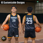 Black & Brown Jersey Set – Premium Custom Basketball Uniform