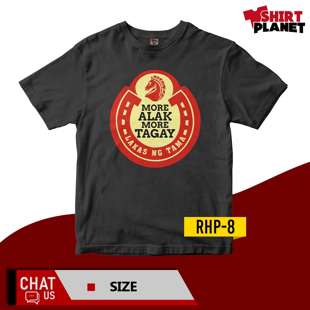 Popular Filipino Red Horse Shirt Parody Design Tees Collection Perfect for  Friend Gifts