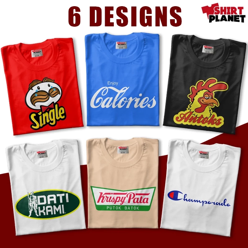 Famous Logo Funny Parody Design Collection Unisex Trendy T-Shirt for Men and Women