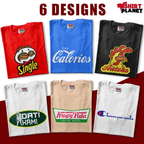 Famous Logo Funny Parody Design Collection Unisex Trendy T-Shirt for Men and Women