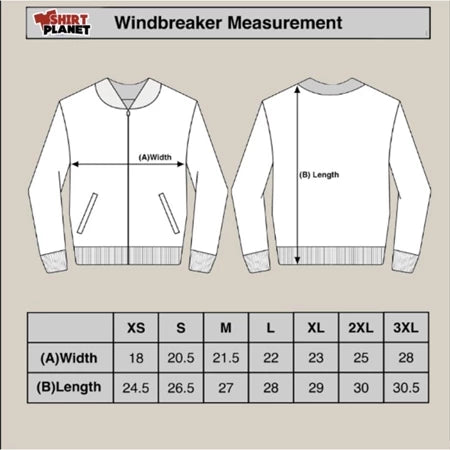 Customized Bomber Jacket Water Resistant Jacket No Hood W/ Zipper Personalized Logo Print