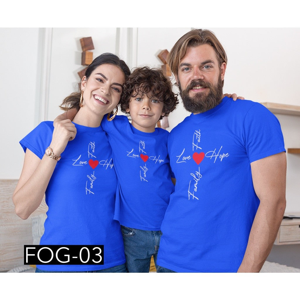 TRANSFER IT Personalized Family shirt , Faith Family Love, hope  SOLD per PIECE Matching Tees Design