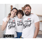 TRANSFER IT Personalized Family shirt , Faith Family Love, hope  SOLD per PIECE Matching Tees Design