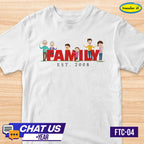 Transfer It Personalized Family Together Reunion shirt Family Shirt Sold per piece