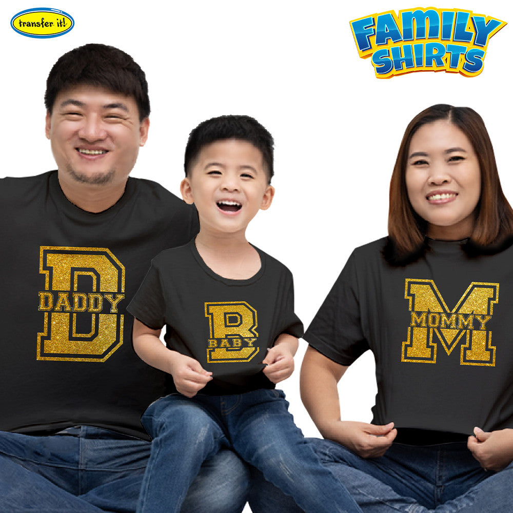 Transfer It Personalized Daddy Mommy Baby Reunion Family day Shirt Sold per piece