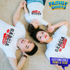 Transfer It Personalized Editable year Reunion shirt Family Day T-Shirt Sold per Piece