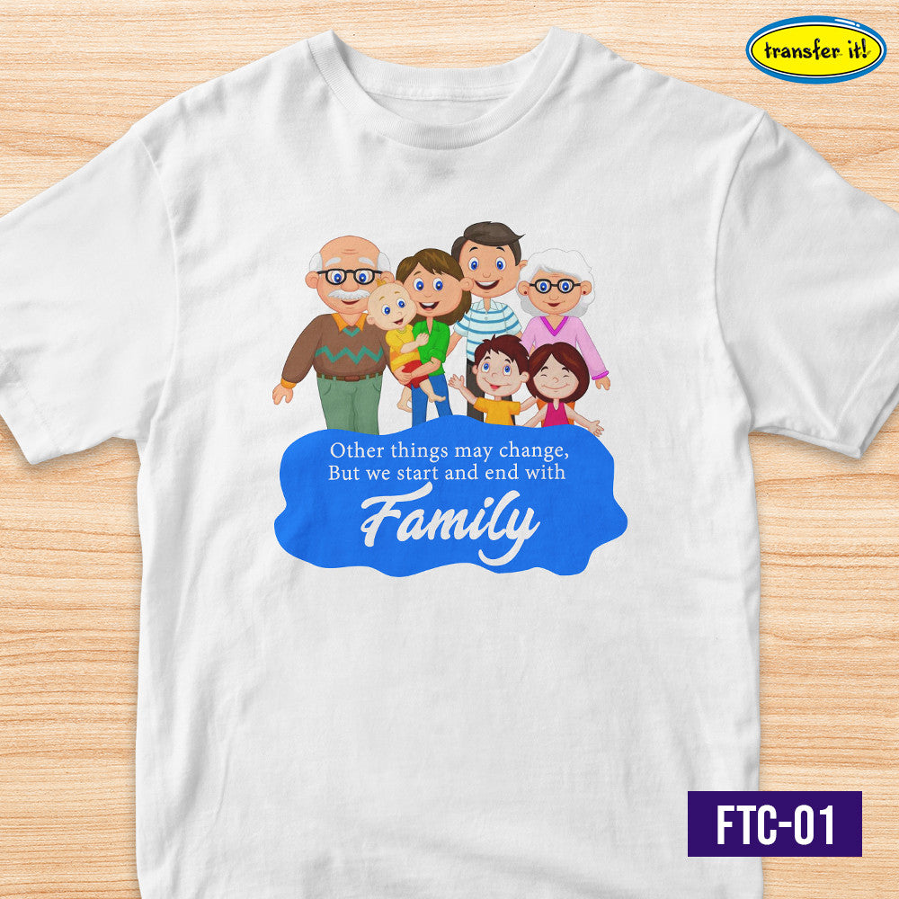 Transfer It Personalized Family Together Reunion shirt Family Shirt Sold per piece