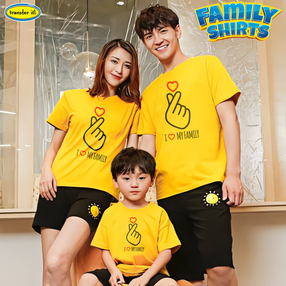 Transfer It Personalized I Heart My Family Reunion Shirt Family day Shirt Sold per piece