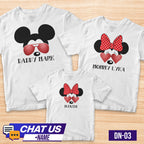 Transfer It Mickey Mouse Daddy Mini Mommy Baby Mouse Personalized Family Shirt Sold per Piece