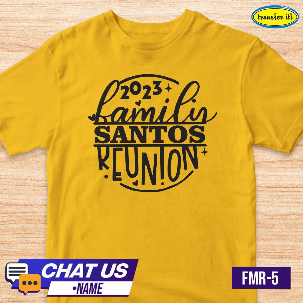 Transfer it Personalized Family Reunion T-Shirt We are family Back together Again Sold per Piece