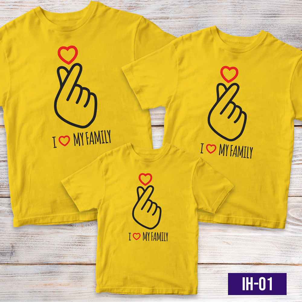Transfer It Personalized I Heart My Family Reunion Shirt Family day Shirt Sold per piece