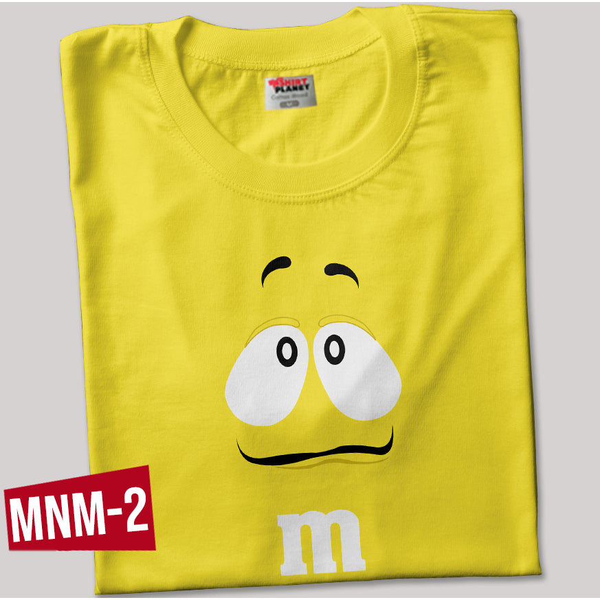 Shirt planet M&M's Chocolate Candy Character Faces T-shirts Unisex