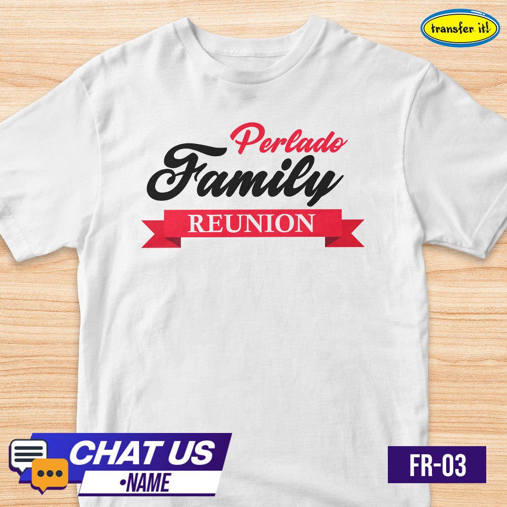 Family Reunion Shirt Family Homecoming Editable Name Year Design Adult & Kids Sold per piece