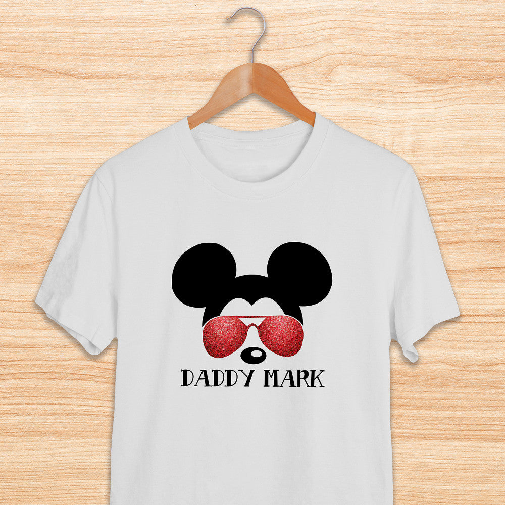 Transfer It Mickey Mouse Daddy Mini Mommy Baby Mouse Personalized Family Shirt Sold per Piece